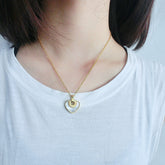 Heart Roman Numeral Pendant